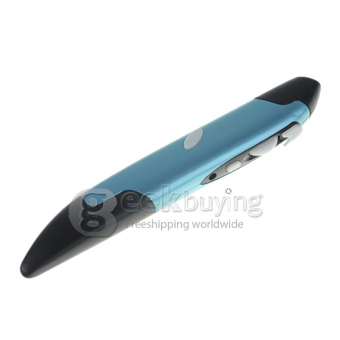 GM60 2.4G Pen Mouse Pen-Shaped Adjustable 500/1000 DPI Wireless Mouse + USB 2.0 Reciever-----Sky Blue