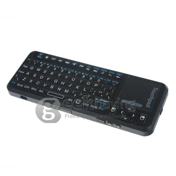 iPazzPort KP-810-10A Mini 2.4G Wireless Keyboard& Touchpad&Laser Pointer for PC/Android TV Box