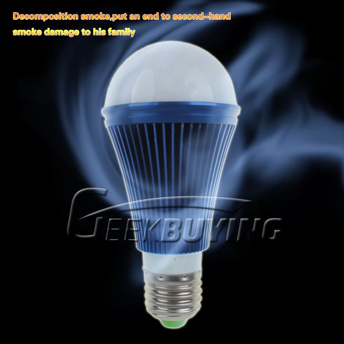 New Hot High-tech E27 5W Warm White Anion LED Lamp Smoke Air Cleaner Purify Sterilize Negative Ion LED Bulb Light