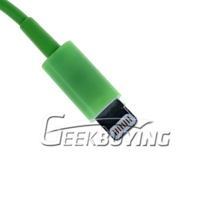 Brand New Fashion 8 Pin to USB Charger Cable for iPhone 6/6 Plus/5S/5C/5 iPod Touch 5 iPad Mini iPad 4 - Green