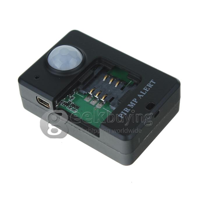 Mini GSM Alarm Wireless Remote Control Infrared Fence Home Burglar Security Alarm System - Black