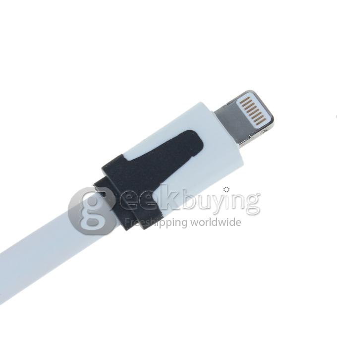 Brand New 8 Pin USB Little Noodle Sync Data Charger Cable for iPhone 6/6 Plus/5S/5C/5 iPod iPad Mini /iPad 4/iPod Touch 5 iPhone 6s - White