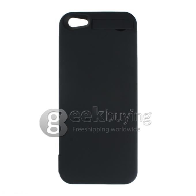 4200mAh External Backup Battery Charger Case Power Bank for iPhone 5S 5 - Black