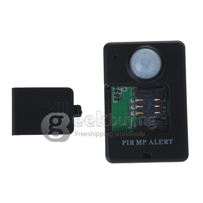 Mini GSM Alarm Wireless Remote Control Infrared Fence Home Burglar Security Alarm System - Black