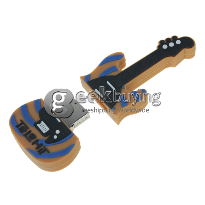 4GB Guitar Shaped USB 2.0 Flash Drive Memory Disk for Laptop Computer