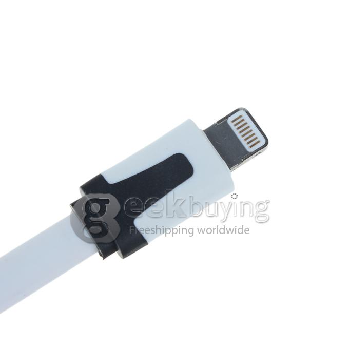 Brand New 8 Pin USB Little Noodle Sync Data Charger Cable for iPhone 6/6 Plus/5S/5C/5 iPod iPad Mini /iPad 4/iPod Touch 5 iPhone 6s - White