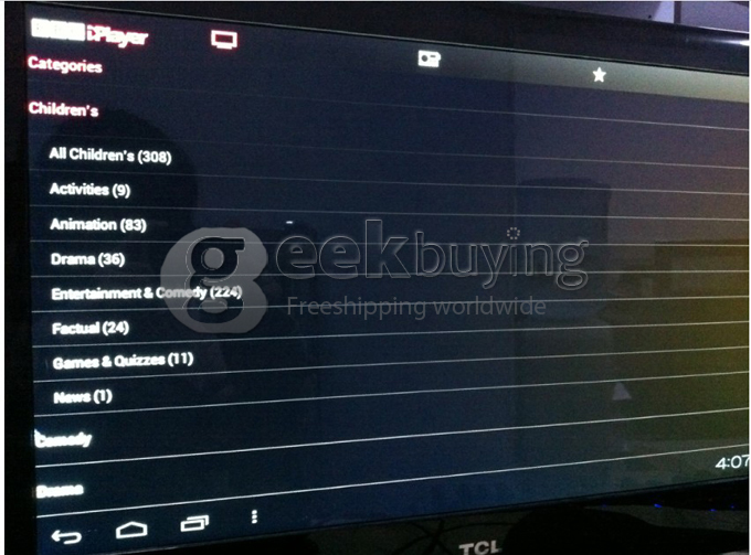 A9 Amlogic 8726-M3 Android 4.0 Google TV Box XBMC 1080P Full Hardware Decoding 3 USB Port RJ45 Port Remote Included