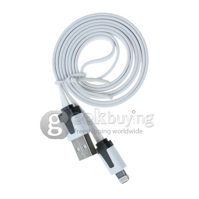 Brand New 8 Pin USB Little Noodle Sync Data Charger Cable for iPhone 6/6 Plus/5S/5C/5 iPod iPad Mini /iPad 4/iPod Touch 5 iPhone 6s - White