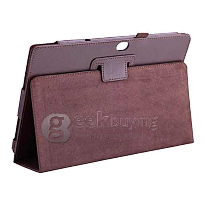 New PU Leather Case Cover For Microsoft Win8 Surface Rt Pro 10.6 Tablet PC - Brown