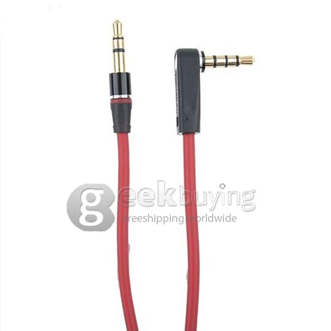 3.5mm Replacement Audio Cable Control Mic for Solo Beats Headphones