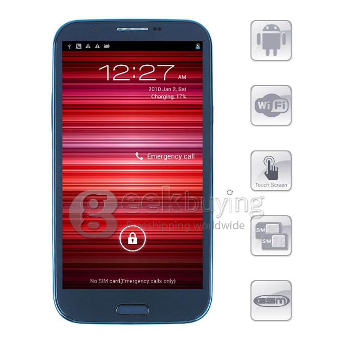 Star NStar N9589 5.7inch MTK6589 Quad Core Cortex A9 720P Smart phone 1GB RAM 8G 8.0MP Camera Android 4.1 OS 3G GPS Blue