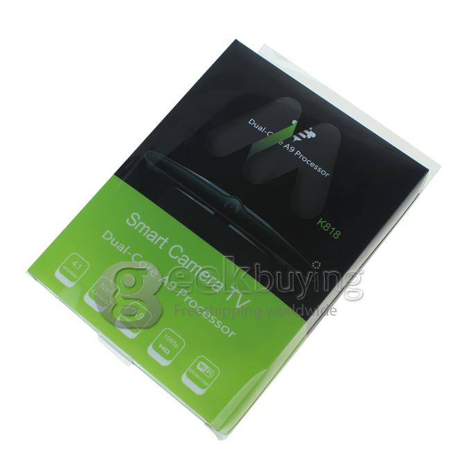 US Plug MK818 MK818B RK3066 Dual Core Mini PC TV Box Android 4.1 OS 1G RAM 8G With Built-in Camera Mic RJ45 HDMI 3.5mm Jack