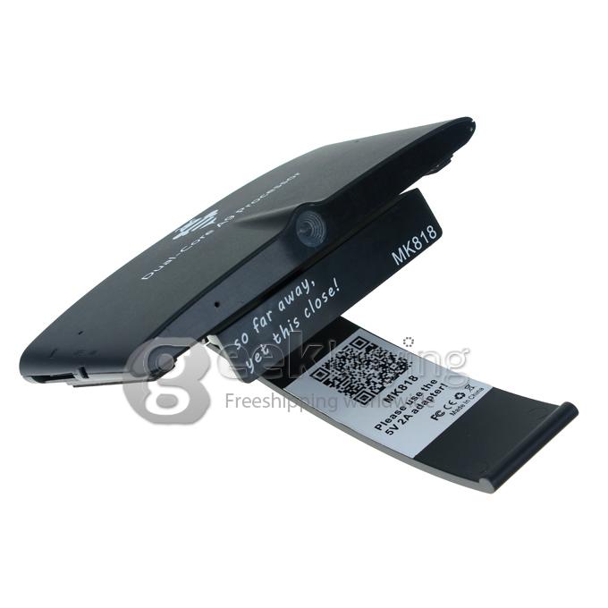 US Plug MK818 MK818B RK3066 Dual Core Mini PC TV Box Android 4.1 OS 1G RAM 8G With Built-in Camera Mic RJ45 HDMI 3.5mm Jack