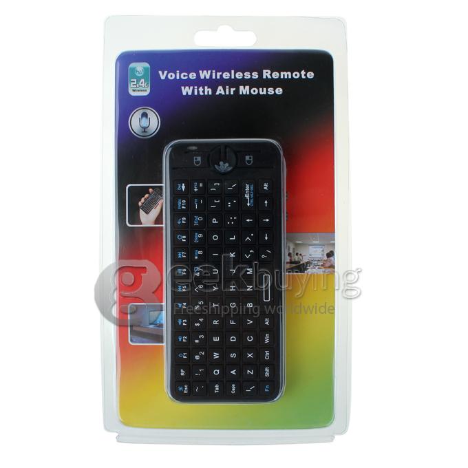 IPazzPort KP-810-16V 2.4G Wireless Mini Voice Keyboard Fly/Air Mouse with Speaker and Microphone