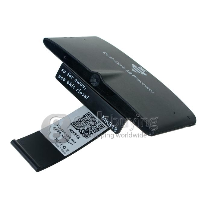 US Plug MK818 MK818B RK3066 Dual Core Mini PC TV Box Android 4.1 OS 1G RAM 8G With Built-in Camera Mic RJ45 HDMI 3.5mm Jack