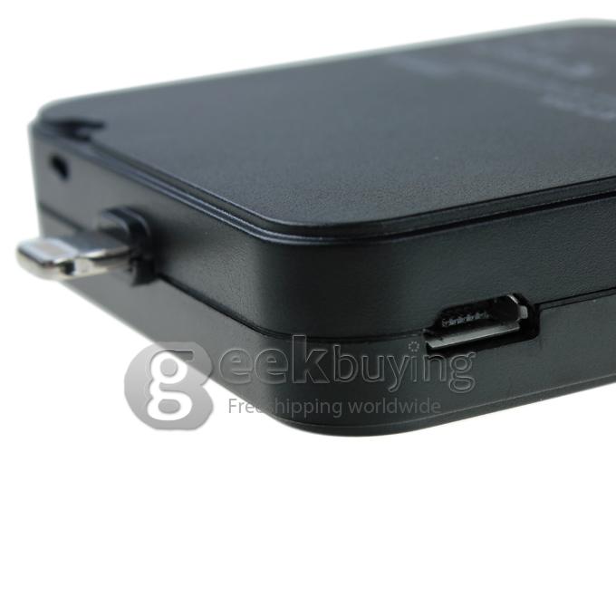 2200mAh Portable Rechargeable External Backup Battery Power Bank Charger Case for iPhone 5S 5C 5/iPad mini