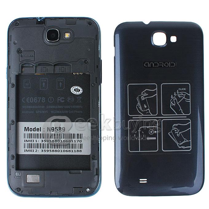 Star NStar N9589 5.7inch MTK6589 Quad Core Cortex A9 720P Smart phone 1GB RAM 8G 8.0MP Camera Android 4.1 OS 3G GPS Blue