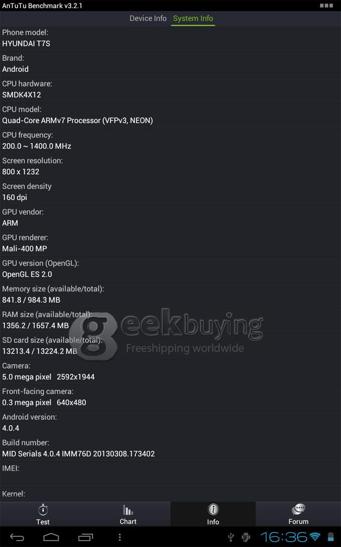 Hyundai T7s Android 4.0 Quad Core Tablet PC Exynos 4412 7