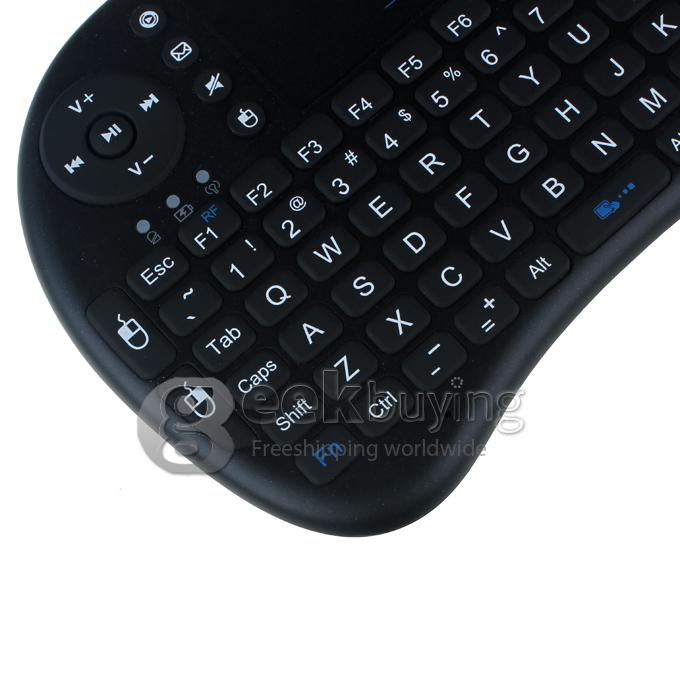 Rii Mini i8 Multi-media Remote Control and Touchpad Function Handheld Keyboard - Black