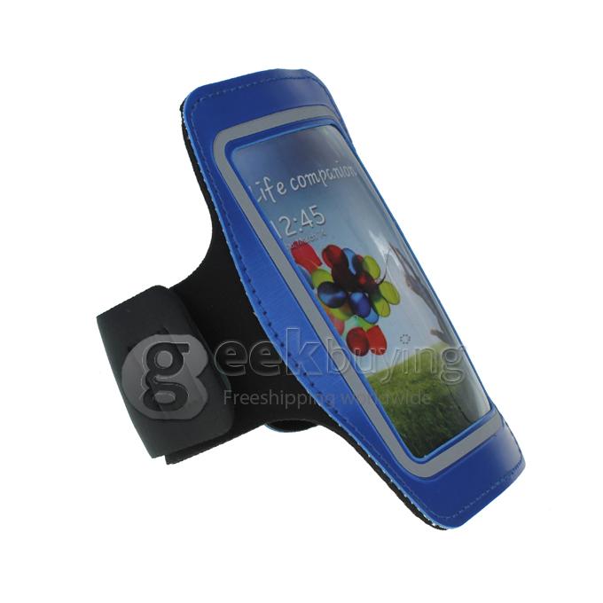 Sport Arm Band Gym Band Running Case Pouch for Samsung Galaxy S4 i9500 IV Blue(2001)