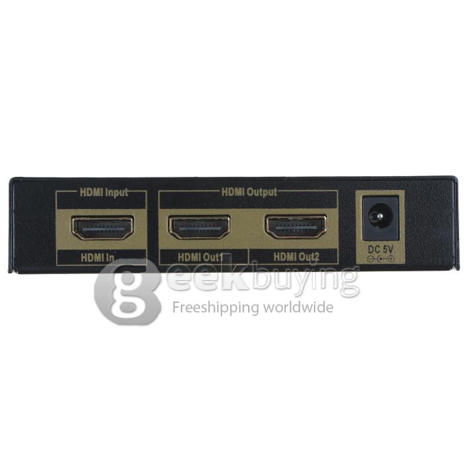 2 Port 1080P Video HDMI Switcher Switch Splitter with IR Remote Splitter Box HDMI 1.4a for HDTV TV DVD PS3