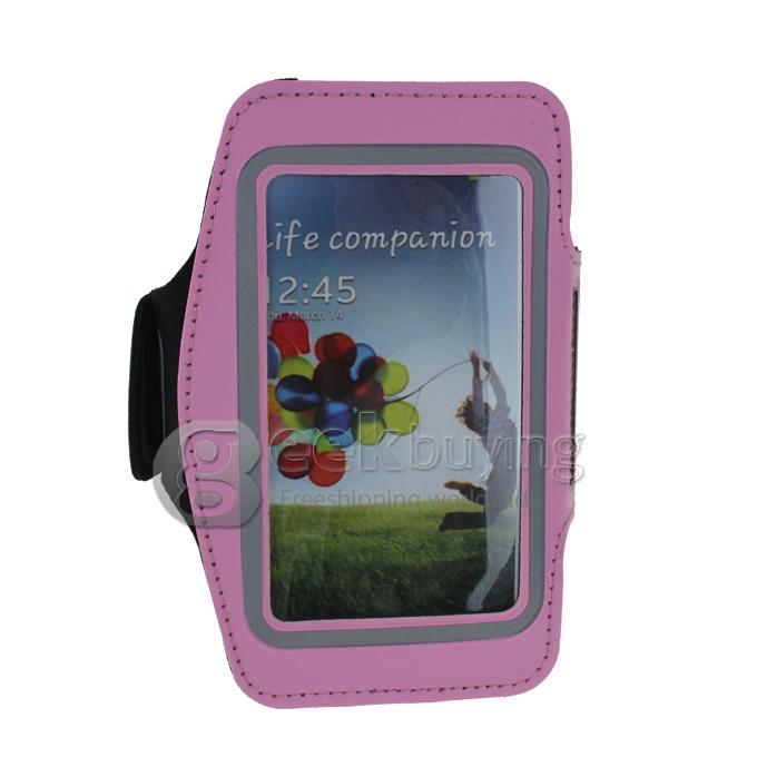Sport Arm Band Gym Band Running Case Pouch for Samsung Galaxy S4 i9500 IV Pink