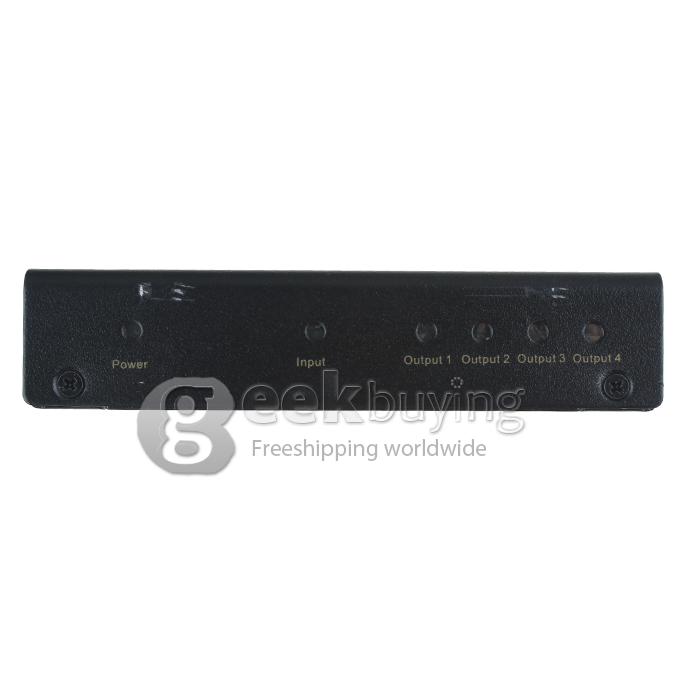 4 Port 1080P Video HDMI Splitter Switch Switcher HDMI 1.4a for HDTV TV DVD PS3