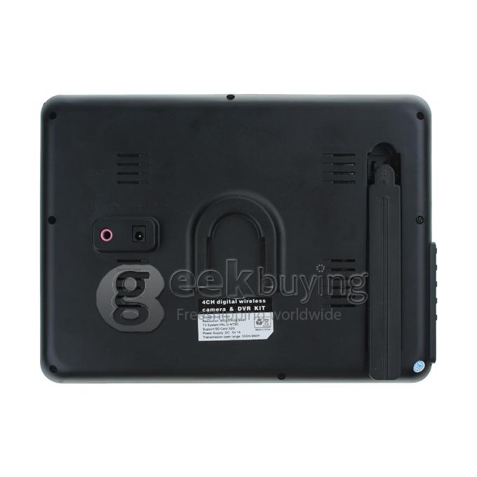 7 Inch HD LCD Screen 4CH Digital Wireless Night Vision Camera Office/Baby Monitor DVR Monitoring System