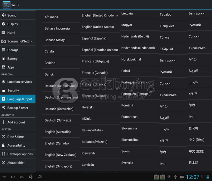 Cube U25GT 7 Inch Android 4.1 OS Tablet PC 1024*600 RK2928 8GB Camera HDMI support External 3G