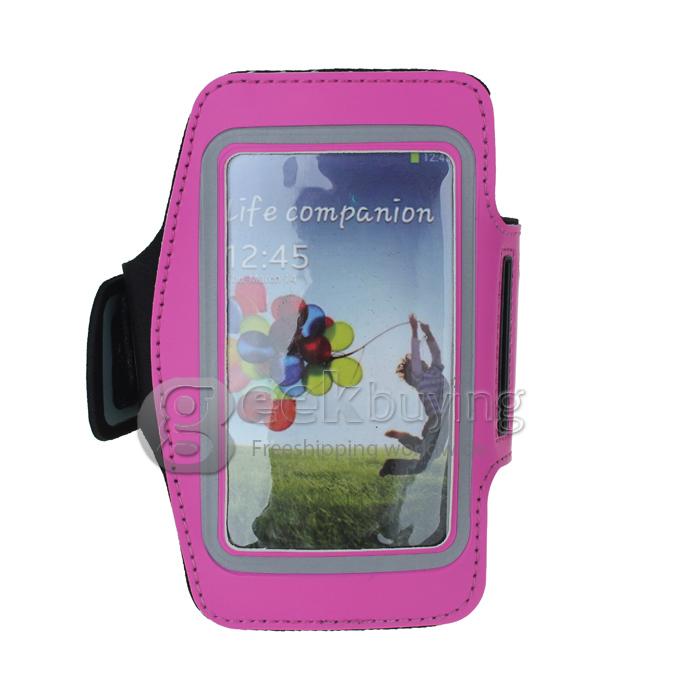 Sport Arm Band Gym Band Running Case Pouch for Samsung Galaxy S4 i9500 IV Rose