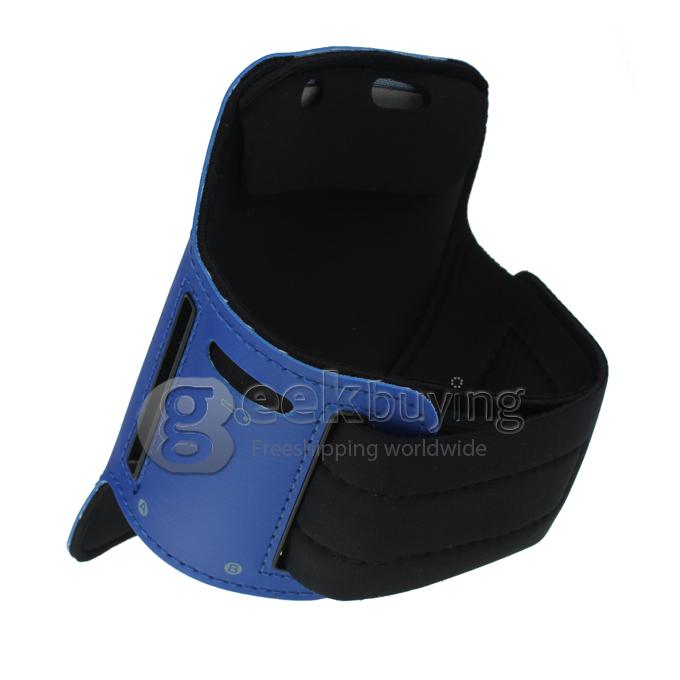 Sport Arm Band Gym Band Running Case Pouch for Samsung Galaxy S4 i9500 IV Blue(2001)
