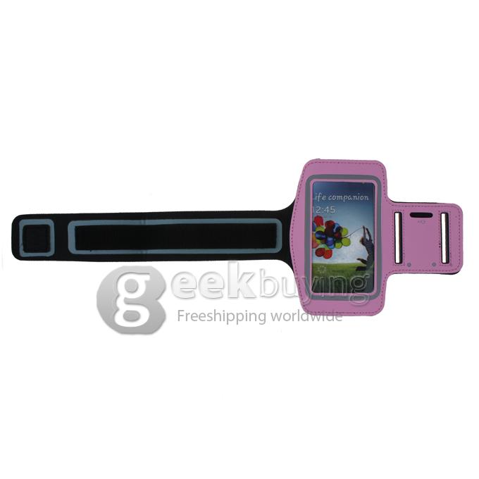 Sport Arm Band Gym Band Running Case Pouch for Samsung Galaxy S4 i9500 IV Pink