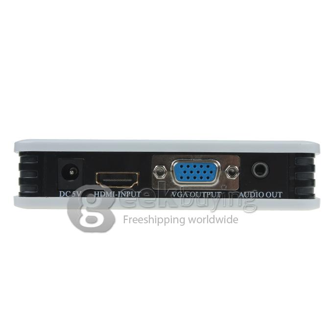 High Performance HDMI to VGA HD Video Converter Adapter with Audio Supports 480p/720p/1080I/1080p/60hz