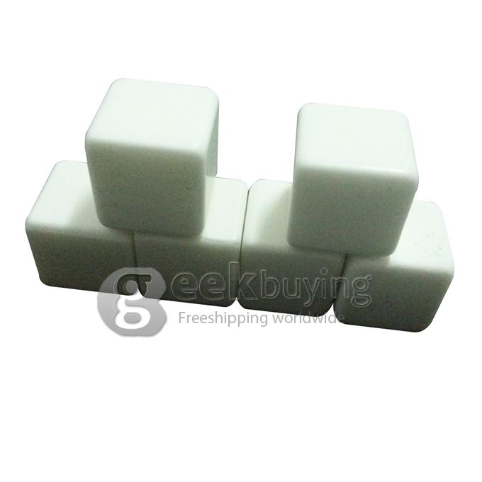 Teroforma's Whiskey Stones Ceramic Stone Ice Cubes Wine Bev Chillers 6pcs/sets
