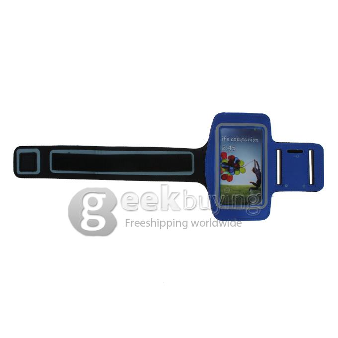 Sport Arm Band Gym Band Running Case Pouch for Samsung Galaxy S4 i9500 IV Blue(2001)