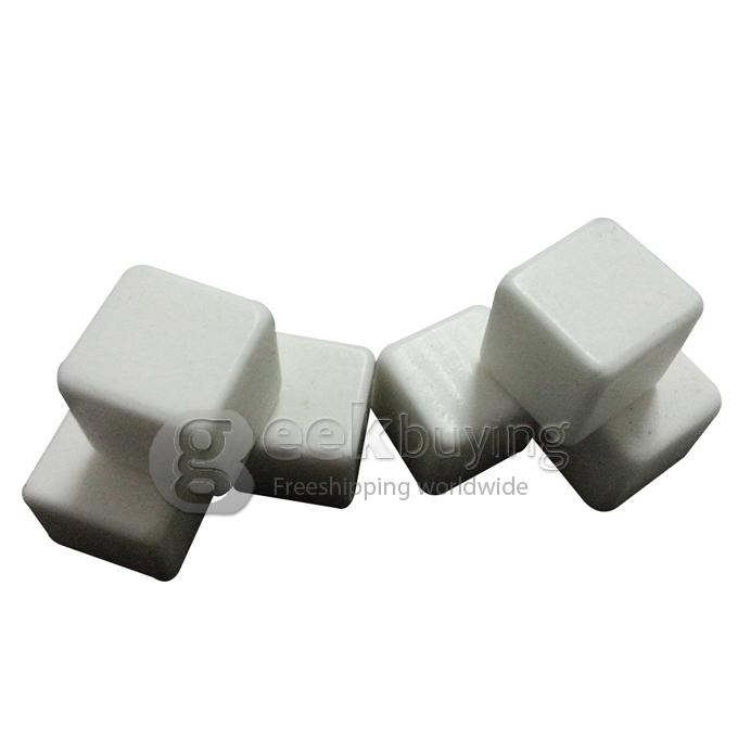 Teroforma's Whiskey Stones Ceramic Stone Ice Cubes Wine Bev Chillers 6pcs/sets