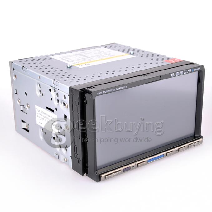 7 Inch 16:9 HD Digital Screen 800*480 2Din Slide Panel Design Car DVD Player(FM,Bluetooth,AV,TV,For IPOD,MP3)