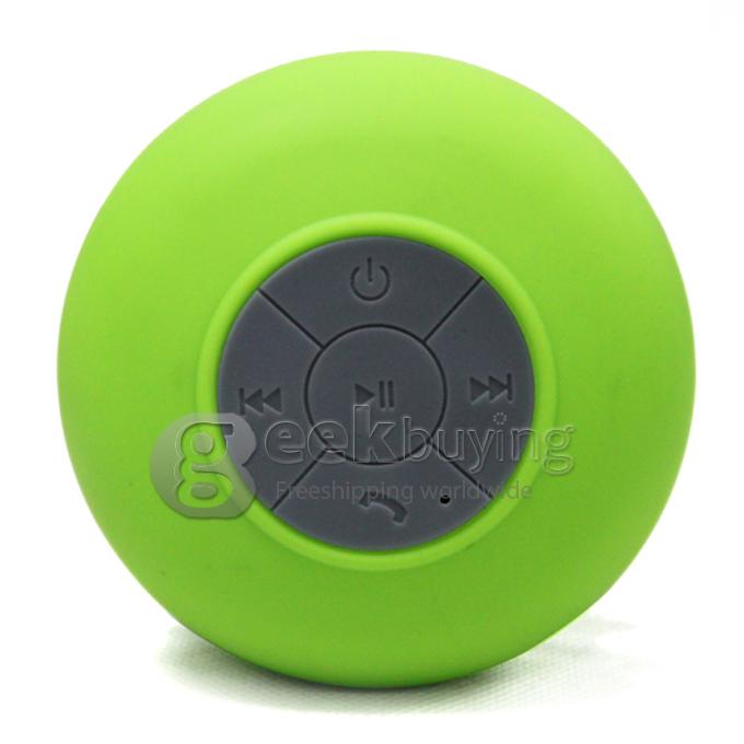 BTS-06 Mini Waterproof Bluetooth Speaker for iPad/iPhone/Other Mobile Phone-Green