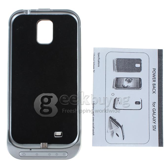 3200mAh Aluminium Power Bank External Backup Battery Case for Samsung Galaxy S4 i9500