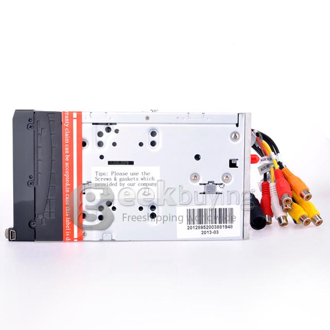 7 Inch 16:9 HD Digital Screen 800*480 2Din Slide Panel Design Car DVD Player(FM,Bluetooth,AV,TV,For IPOD,MP3)