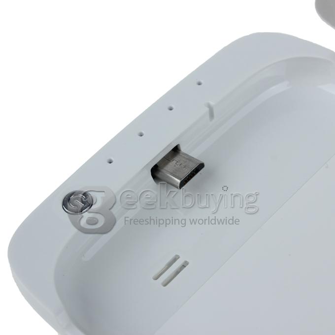 High Quality 3200mAh Power Bank Backup Battery Case Cove with Bracket & Four Light Indicators for Samsung Galaxy S4 i9500-White
