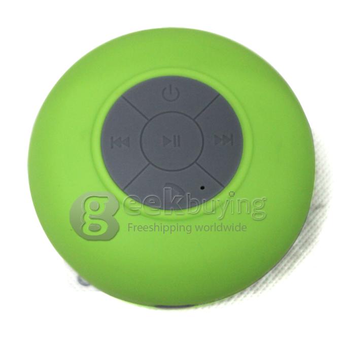 BTS-06 Mini Waterproof Bluetooth Speaker for iPad/iPhone/Other Mobile Phone-Green