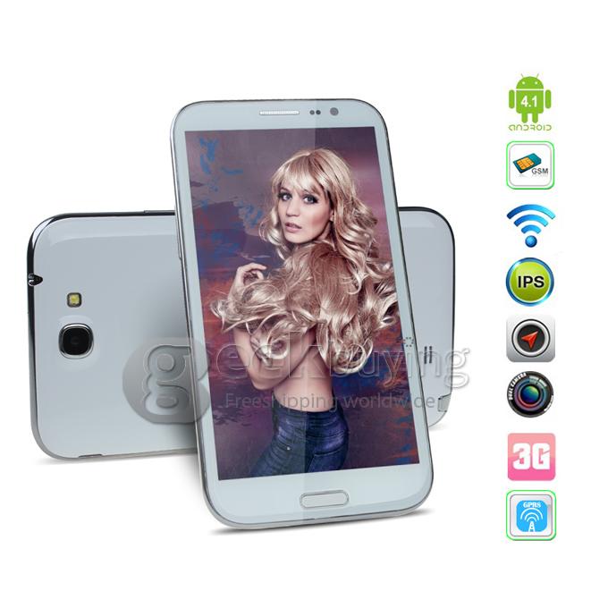 Haipai N7889 6.0inch IPS HD Screen MTK6589 Quad Core 1GB RAM+16GB ROM 12.6MP Camera Android 4.2.1 OS 3G/GPS - White