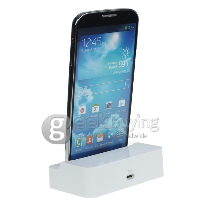 New Dock Station Stand Charger Cradle for Samsung Galaxy S4 i9500-White