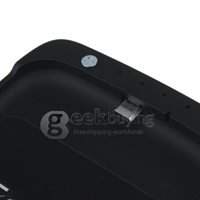 3200MAH External Backup Charger Case Battery for Samsung Galaxy S4 i9500 - Black