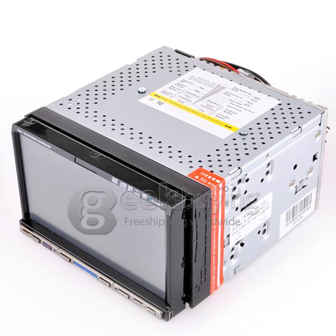 7 Inch 16:9 HD Digital Screen 800*480 2Din Slide Panel Design Car DVD Player(FM,Bluetooth,AV,TV,For IPOD,MP3)
