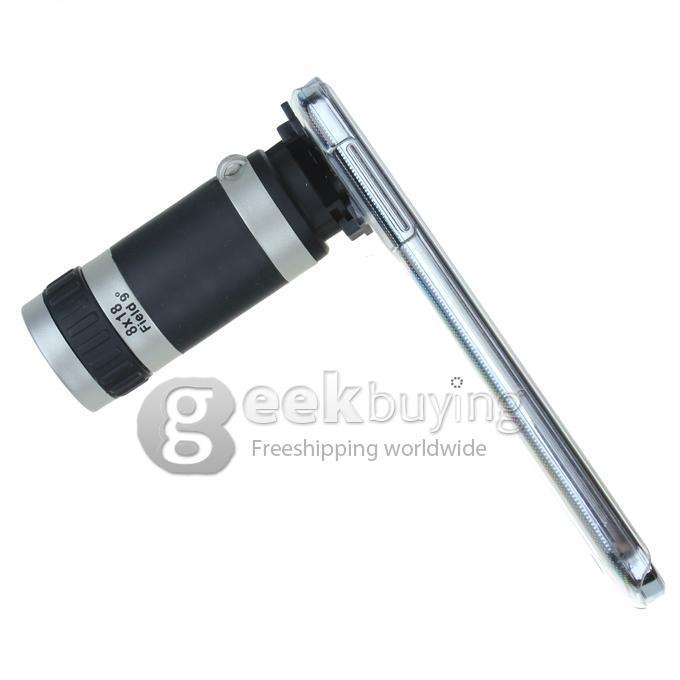 8X Zoom Telescope Lens with Clear Case for Samsung Galaxy S4 GT-i9500