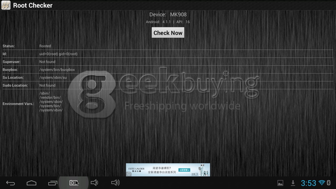 Tronsmart MK908 Rk3188T Quad Core 1.4GHz Google Android 4.2 Mini PC TV Box Dongle HDMI HDD Player 2G/8G Bluetooth Dual Wifi Antenna Black