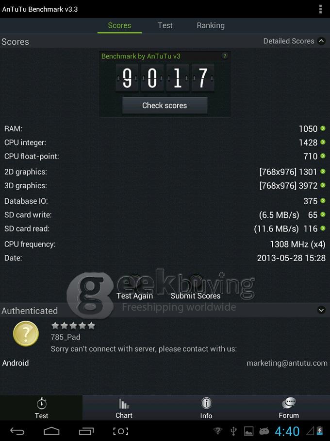 785Pad ATM7029 1.0GHz 7.9
