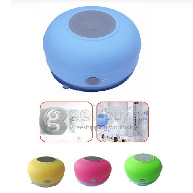 BTS-06 Mini Waterproof Bluetooth Speaker for iPad/iPhone/Other Mobile Phone-Blue